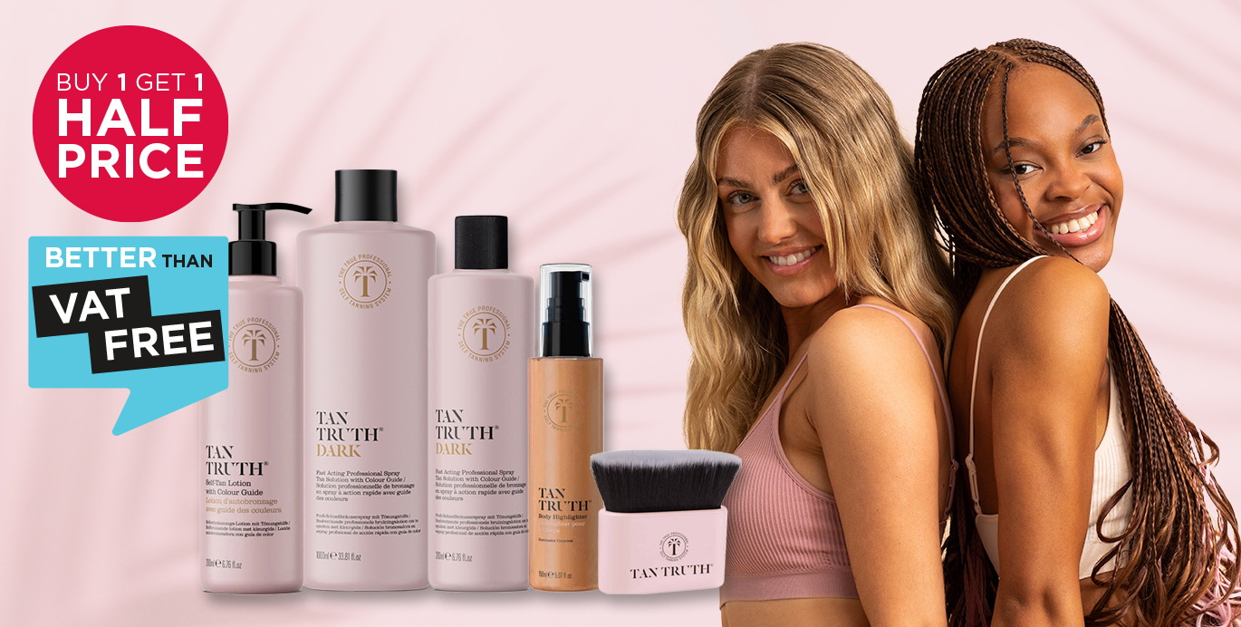 Buy 1 Get 1 Half Price on Tantruth Tanning range