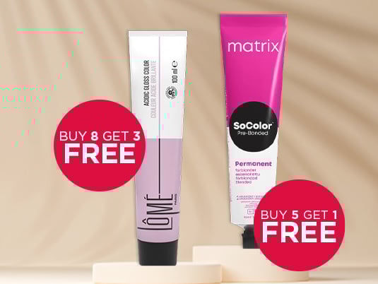 Shop professional hair dye offers on the best salon brands including Wella, L'Oréal, Schwarzkopf, Redken.