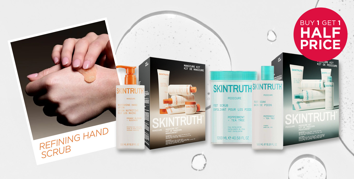 Buy 1 Get 1 Half Price across Skintruth Manicure & Pedicure ranges