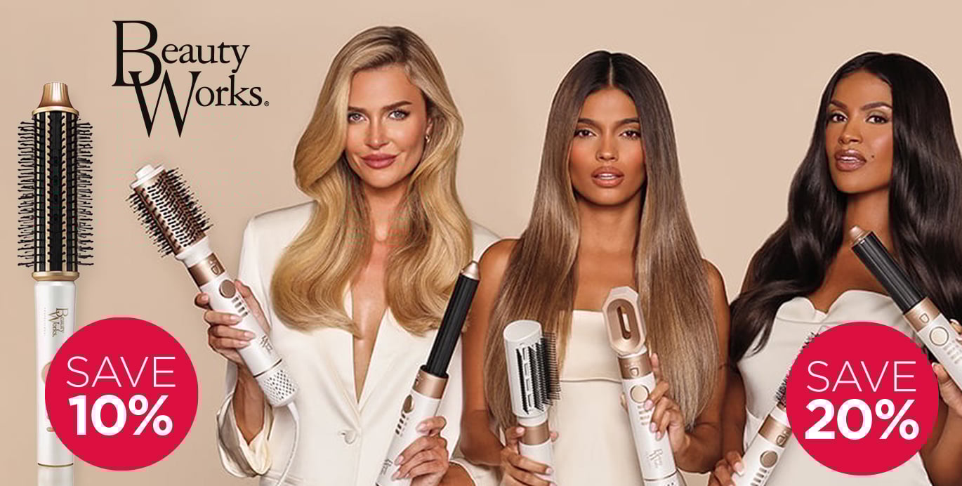 Save up to 20% across selected Beauty Works Electricals
