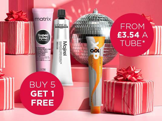 Shop professional hair dye offers on the best salon brands including Wella, L'Oréal, Schwarzkopf and Redken.