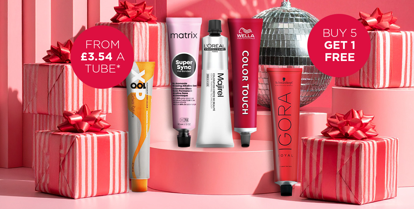 Shop professional hair dye offers on the best salon brands including Wella, L'Oréal, Schwarzkopf and Redken.