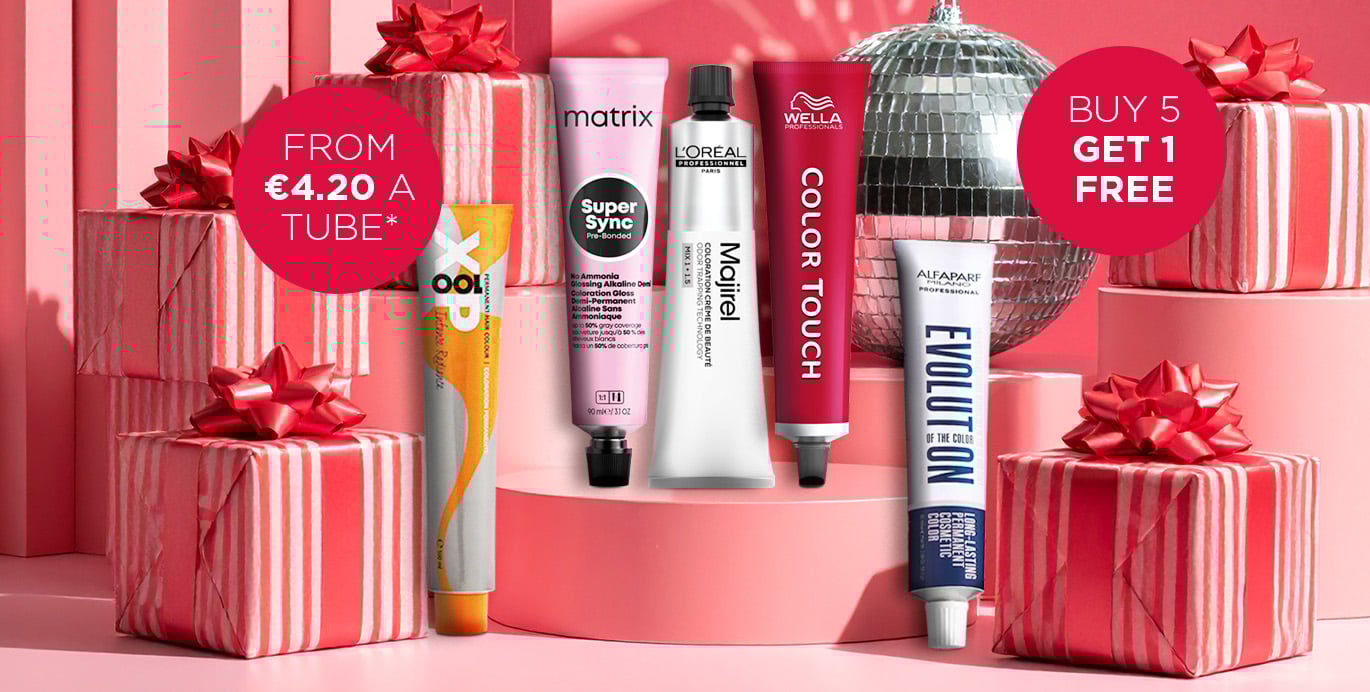 Shop professional hair dye offers on the best salon brands including Wella, L'Oréal, Schwarzkopf and Redken.