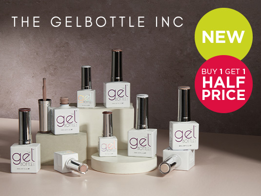 Buy 1 get 1 half price across The GelBottle Inc Builder Gel & Gel Polishes