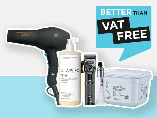Save when you need to with our Better Than VAT Free hair and beauty offers.