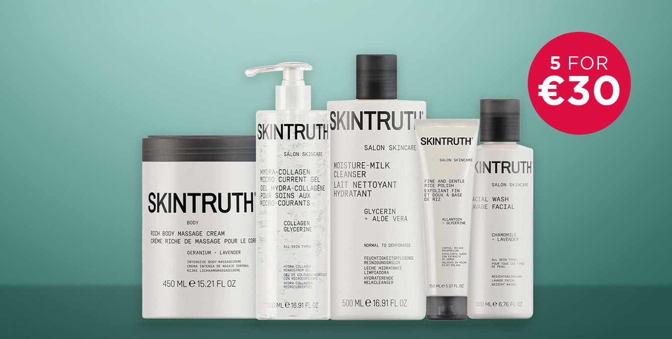 5 for €30 across Skintruth Skincare, Manicure & Pedicure range