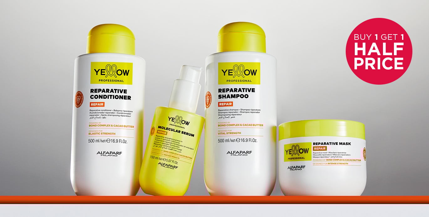 Shop professional hair colour, care and styling products from Yellow Professional.