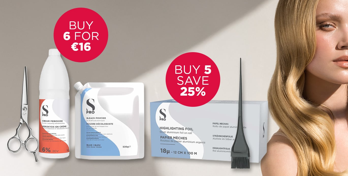 Save on premium quality hairdressing supplies from S-PRO.