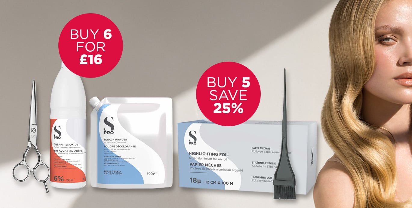 Save on premium quality hairdressing supplies from S-PRO.