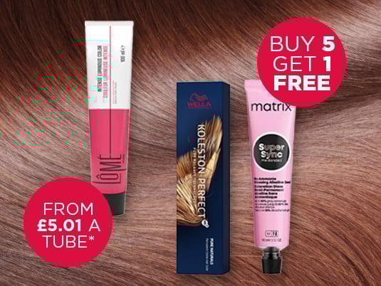 Shop professional hair dye offers on the best salon brands including Wella, L'Oréal, Schwarzkopf and Redken.