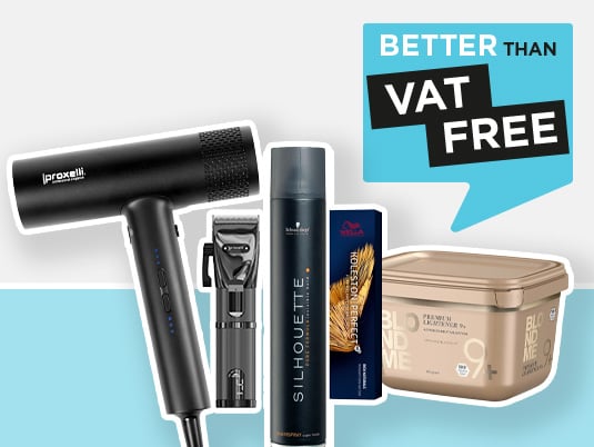 Save when you need to with our Better Than VAT Free hair and beauty offers.