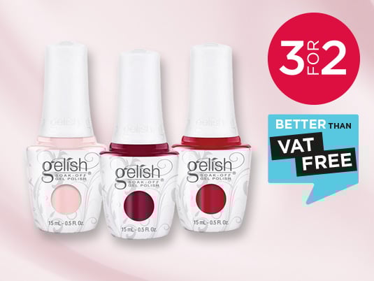3 for 2 across Gelish Gel Polish range
