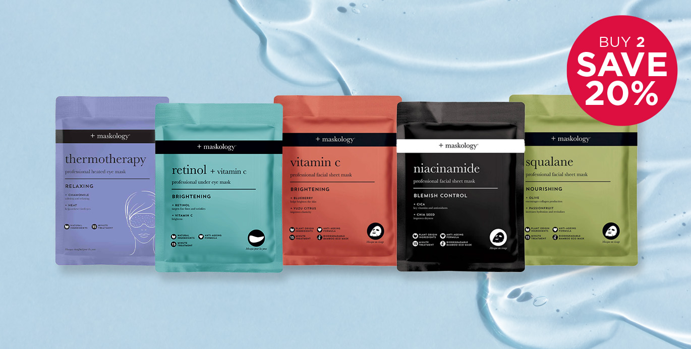 Buy 2 or more & Get 20% off across Maskology Skincare range