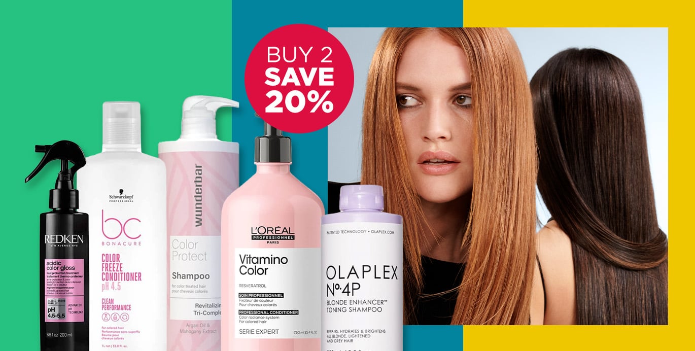 Shop offers on shampoo, conditioner and styling products from top salon brands including Olaplex, Redken, L'Oreal & Osmo.