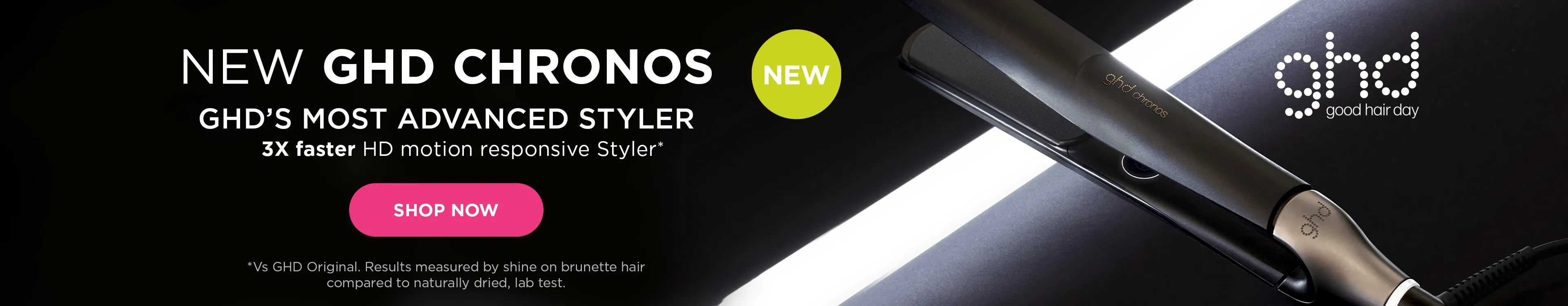 Enjoy 3x faster styling* with the new GHD Chronos Hair Styler