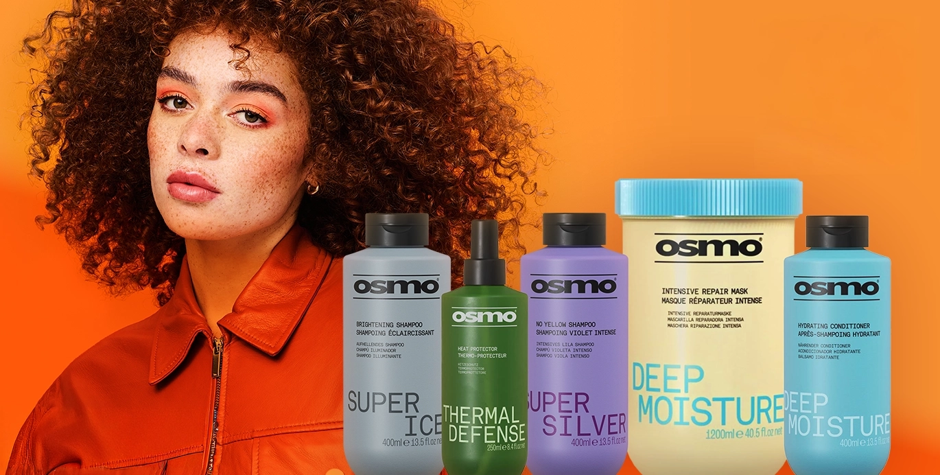 Buy 1 Get 1 Half Price on Osmo hair care and styling products.