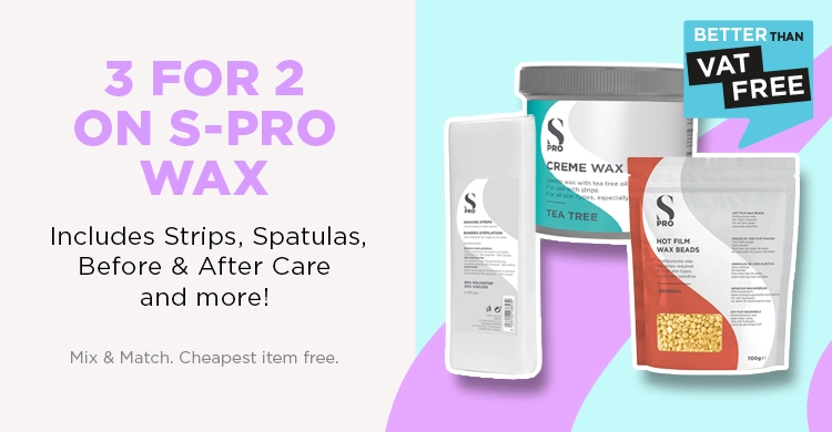 Pocket more profit from your wax treatments with 3 for 2 on S-PRO Wax range.