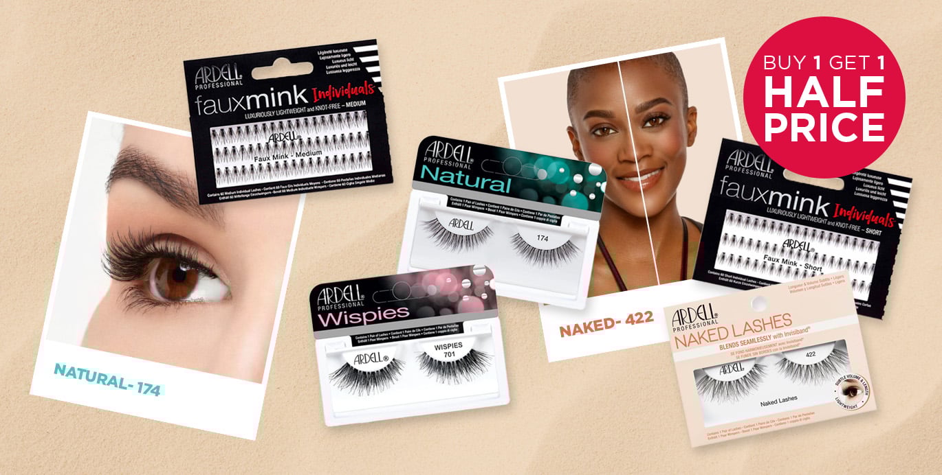 Buy 1, Get 1 Half Price on Ardell Strip and Individual Lashes and Multi-Packs!