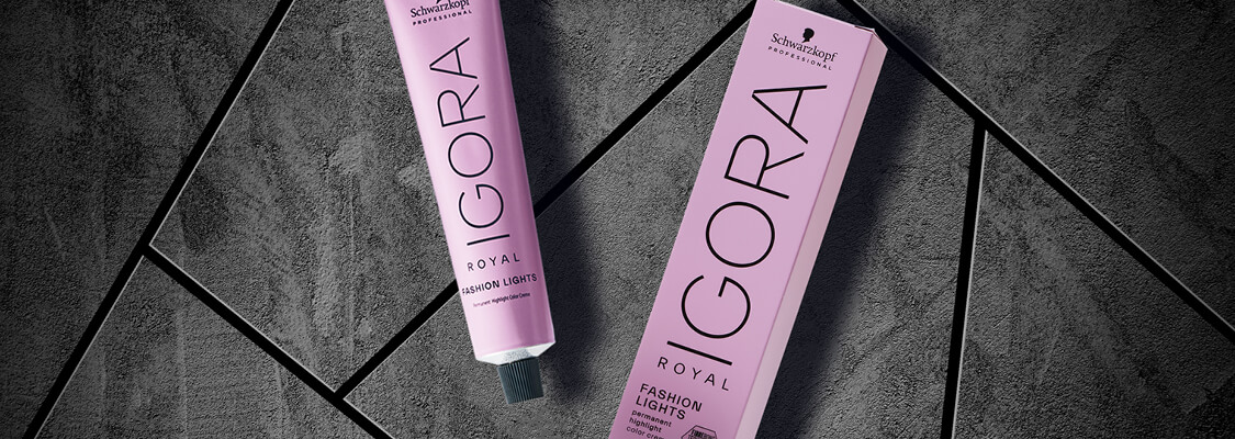 Schwarzkopf Igora Fashion Lights hair colour creative image