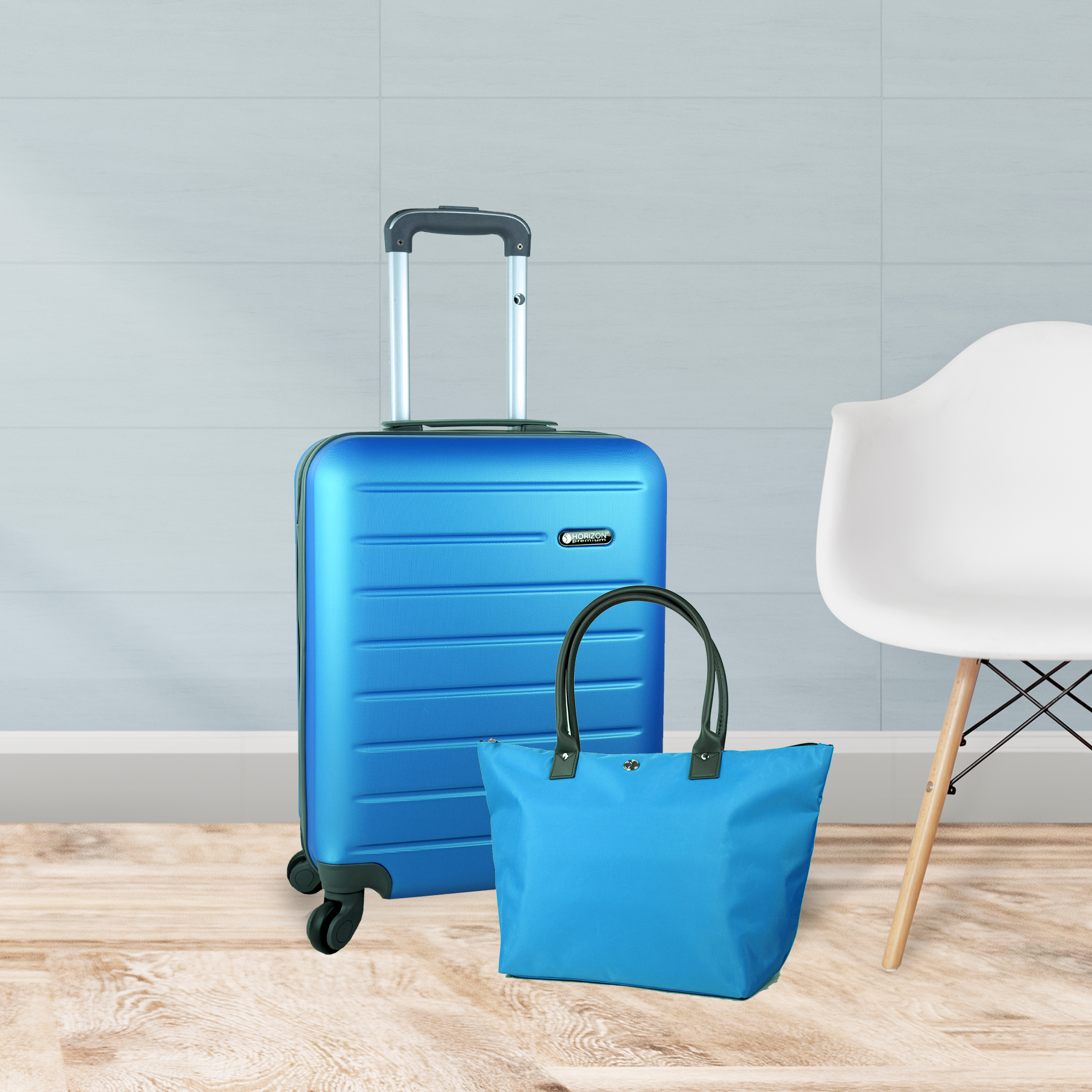 Free suitcase and tote bag when you spend £120 ex VAT mix and match