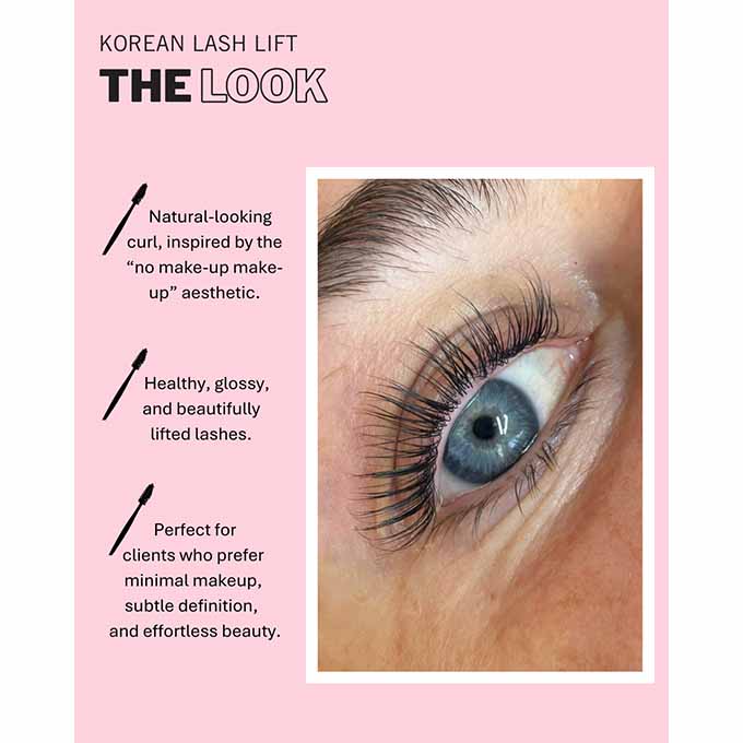 Korean lash lift the finished look Korean lash lift the finished look