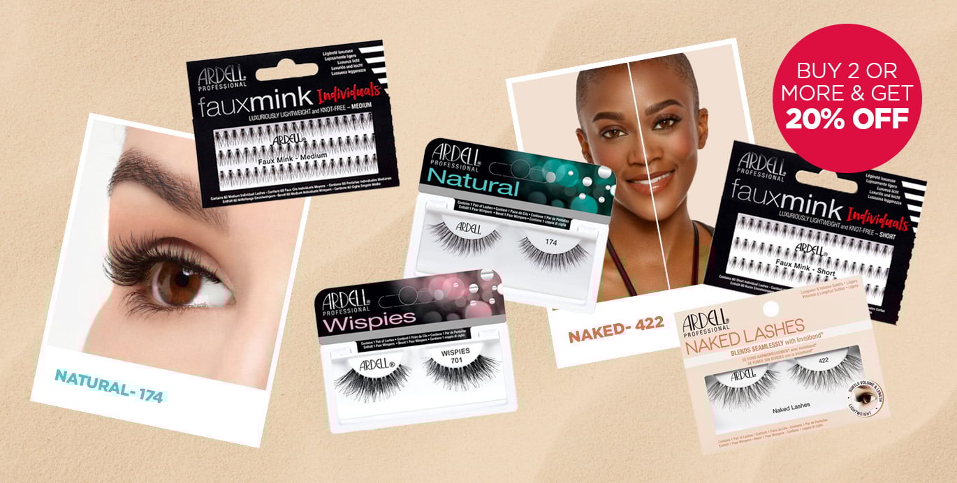 Buy 2 or more & Get 20% off across Ardell Individual & Strip Lashes