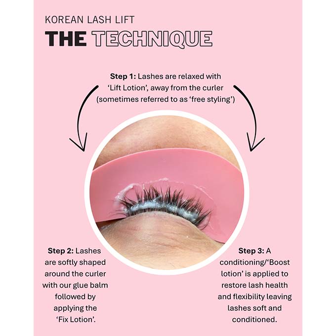 Korean lash lift technique Korean lash lift technique