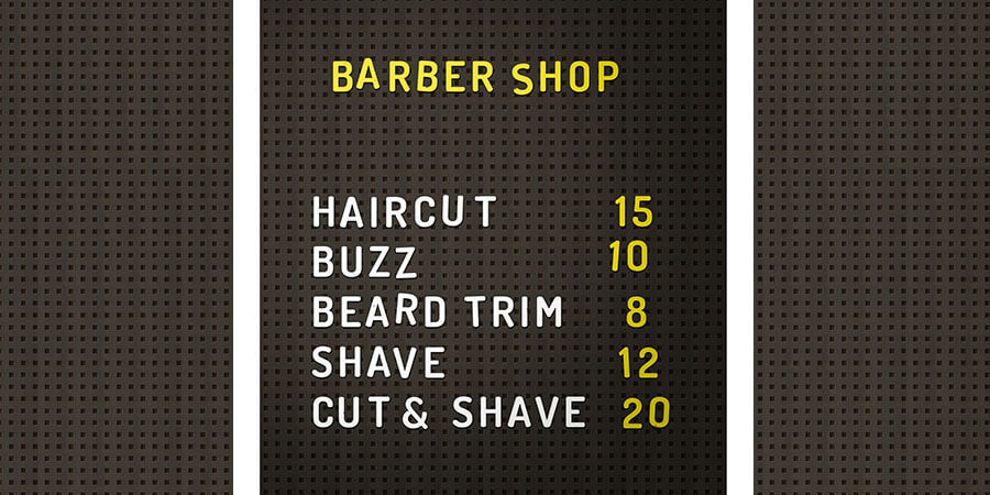clippers barber shop prices