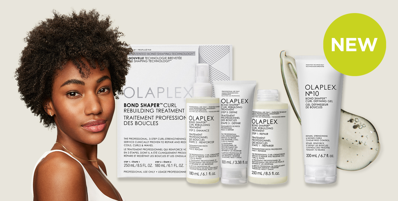 Declare your curl confidence with new Olaplex Curl Treatment and Defining Gel.